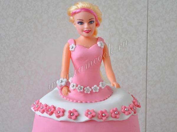 Как сделать торт в виде куклы и торт 