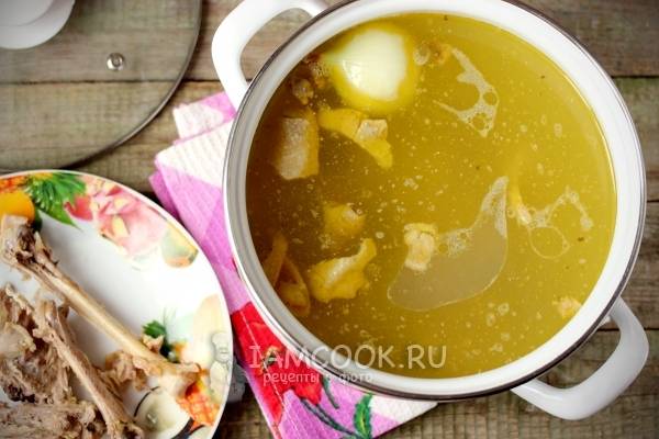 Овсяный суп с индейкой и овощами