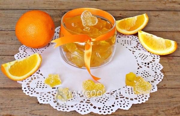Мармелад ''Апельсиновый'' с мёдом