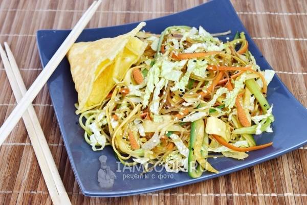 Китайский салат с крахмальной лапшой - пошаговый рецепт с фото на баштрен.рф
