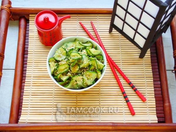 Популярные рецепты салатов японской кухни