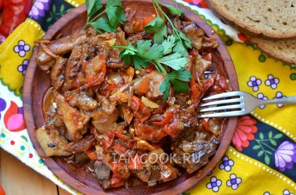Ингредиенты для «Баранина с овощами по-арабски»: