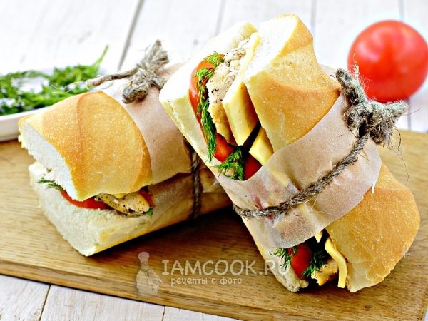 Бутерброды из багета - рецепты с фото