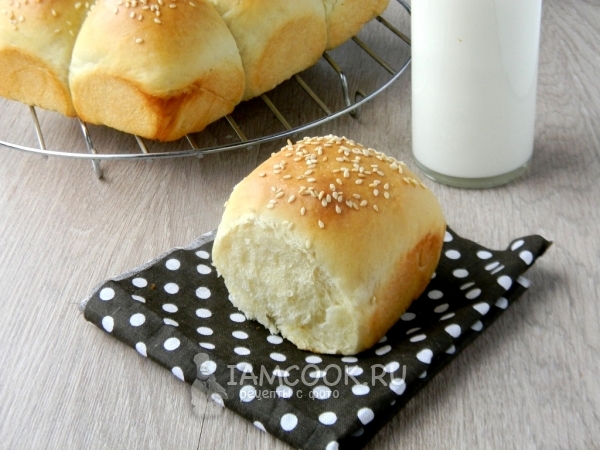 Порционный хлеб на сливках, рецепт с фото