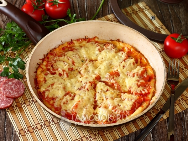 Пицца на сковороде: рецепт быстрого приготовления любимого блюда