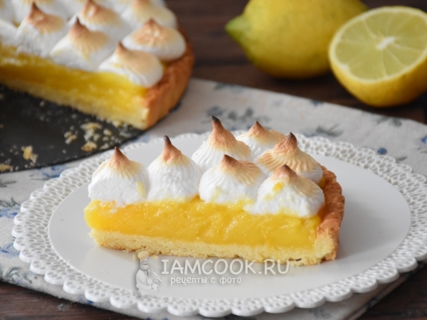 Лимонный пирог с безе — рецепт с фото пошагово. Рецепт пирога с лимонной начинкой и безе