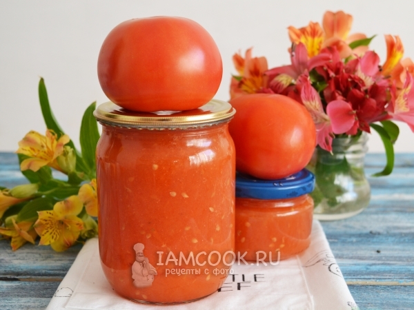 Сок томатный с мякотью на зиму, рецепт с фото