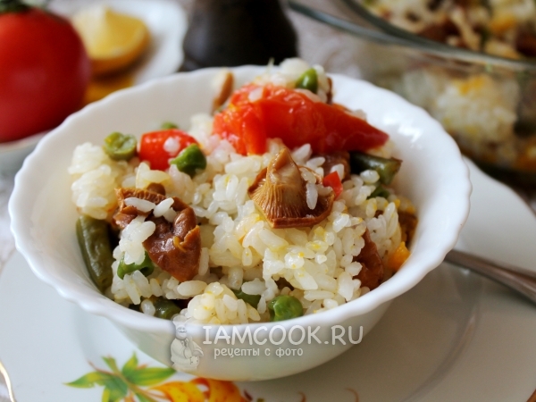 Рис с овощами в духовке | Рецепты Kolomoka | Дзен