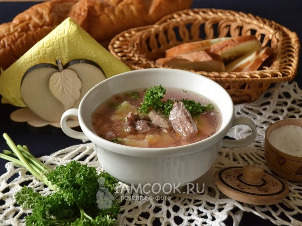 Гороховый суп с тушенкой, рецепт с фото