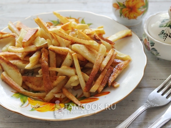 Как приготовить картофель фри дома на сковороде рецепт с фото пошагово