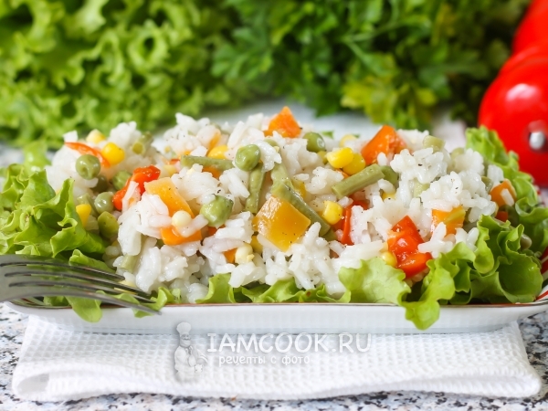 Рис с замороженными овощами – пошаговый рецепт приготовления с фото