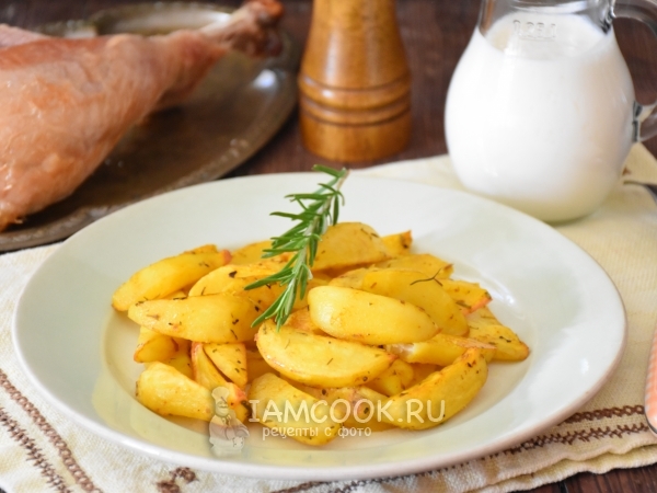 Картошка по-деревенски в рукаве для запекания — пошаговый рецепт с фото