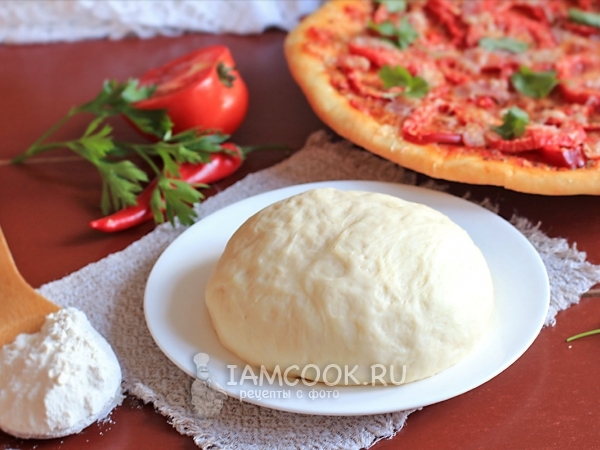 Тесто для пиццы на кефире без дрожжей, рецепты с фото