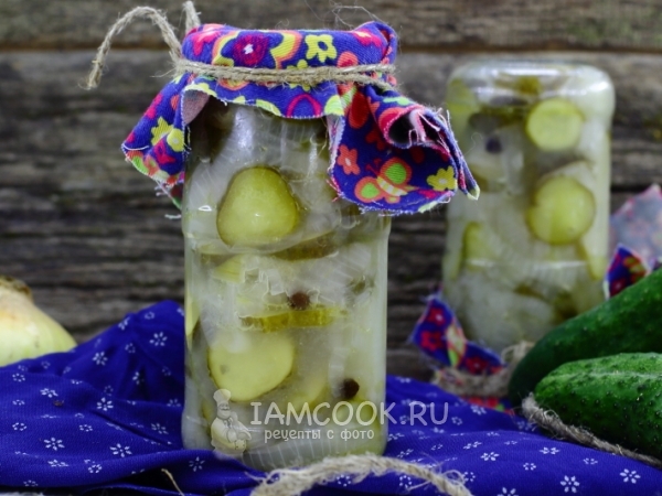 Салат «Нежинский» из огурцов на зиму, рецепт с фото