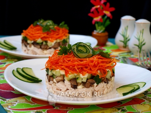 Салат «Восторг» — рецепт с фото | Рецепт | Еда, Кулинария, Рецепты ресторанных блюд