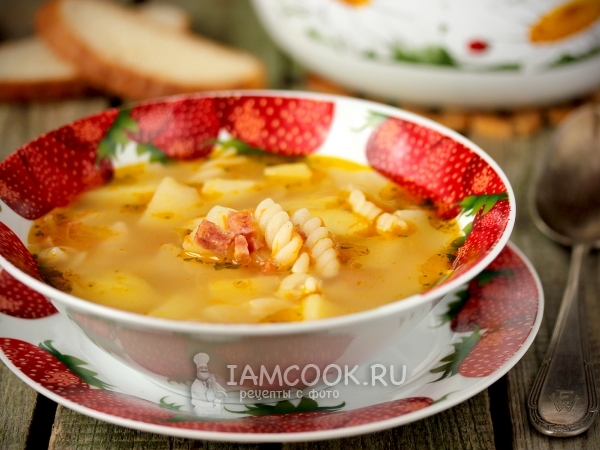 Суп с колбасой и вермишелью – пошаговый рецепт приготовления с фото