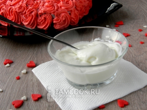 Мятный творожно-йогуртовый крем, пошаговый рецепт с фото