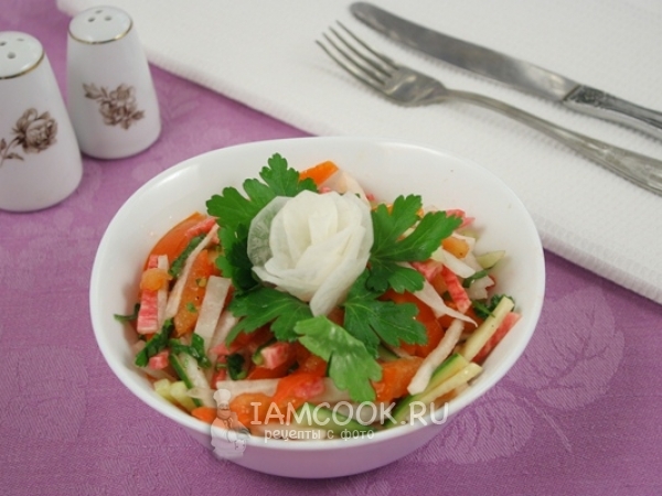 Салат из китайской редьки и дайкона, рецепт с фото