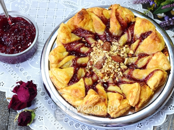 Пирог с малиновым вареньем — рецепт с фото пошагово