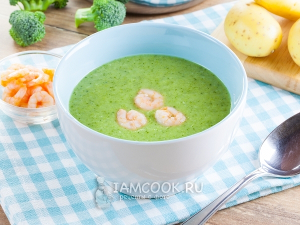 Крем-суп из брокколи постный, рецепт с фото