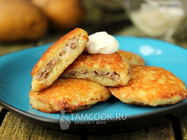 Картофельные драники с мясом рецепт – Белорусская кухня: Закуски. «Еда»