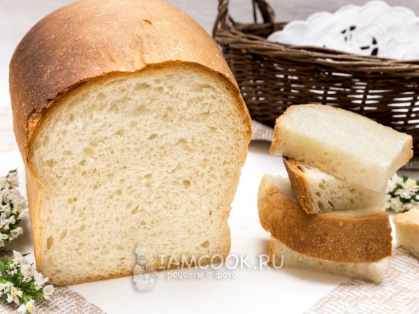 Белый хлеб на подсолнечном масле, рецепт с фото