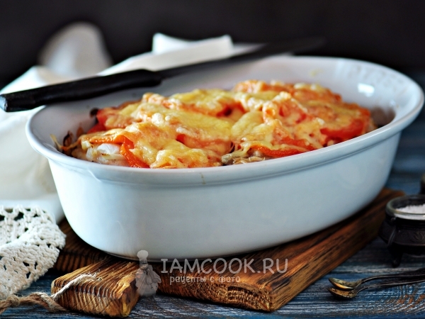 отбивные с сыром и грибами и помидорами в духовке рецепт с фото пошаговый | Дзен