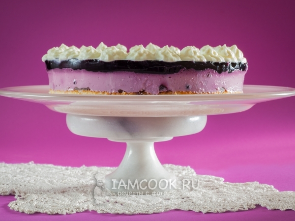 Черничный торт с йогуртом, рецепт с фото