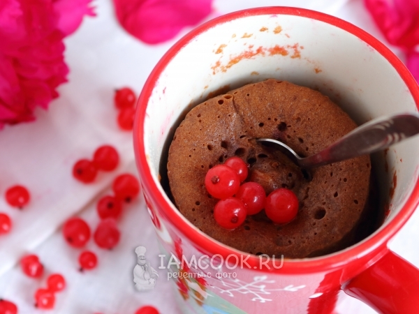 Шоколадный кекс в микроволновке, пошаговый рецепт с фото на ккал