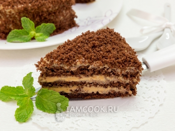 Торт «Медовик» с вареной сгущенкой — рецепт с фото пошагово
