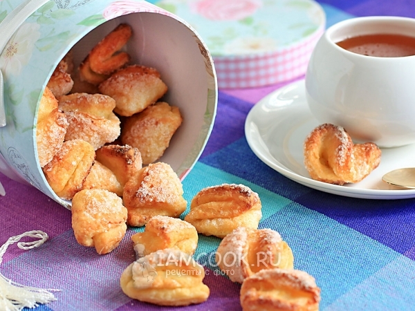 Творожное печенье «Гусиные лапки», пошаговый рецепт на ккал, фото, ингредиенты - Катерина