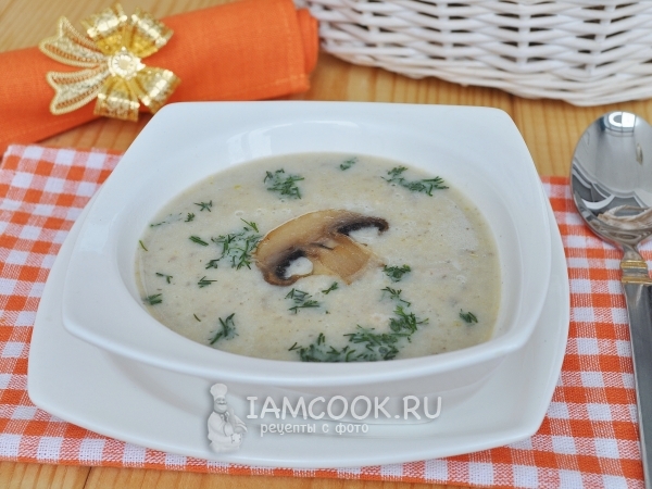 Сырный суп «Жульен» с грибами, рецепт с фото