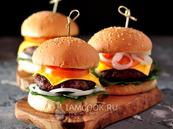 Домашние котлеты для гамбургеров, рецепты с фото