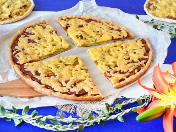 Пицца с колбасой и маринованными огурцами, пошаговый рецепт с фото от автора Светлана