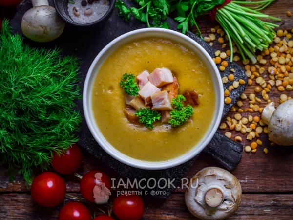Гороховый суп-пюре быстрый и простой пошаговый рецепт с фото от Копилки Кулинара