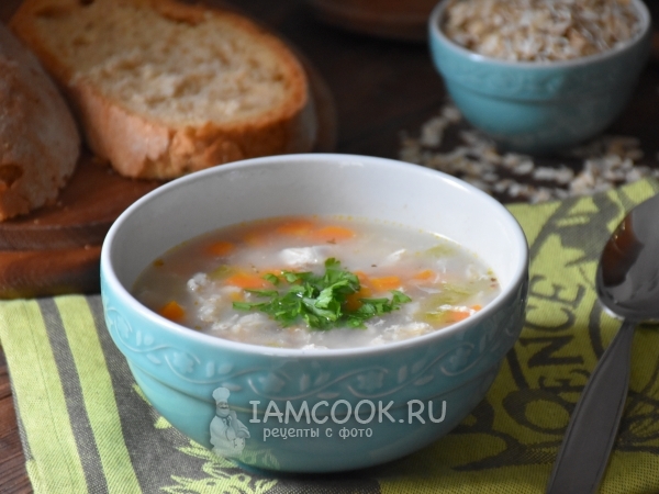 Суп из индейки с овсянкой, рецепт с фото