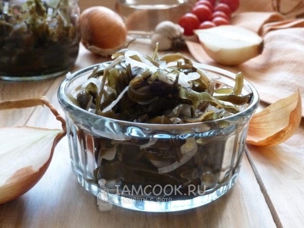 Маринованная морская капуста, рецепт с фото