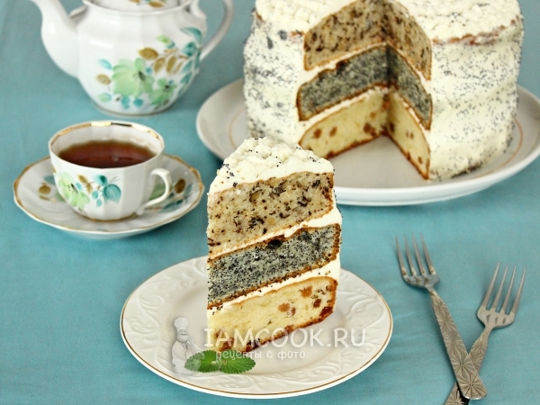 Кокосовый торт со сгущенкой и орехами простой рецепт с фото пошагово