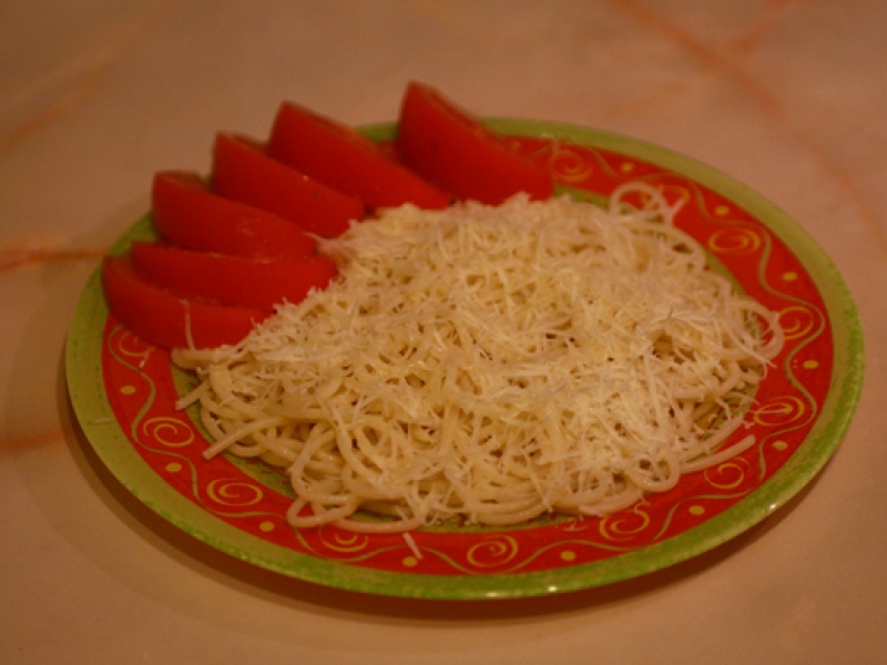 Спагетти с сыром, рецепт с фото