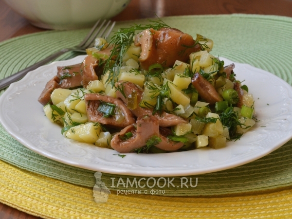 Салат из грибов с зеленью — рецепты | Дзен