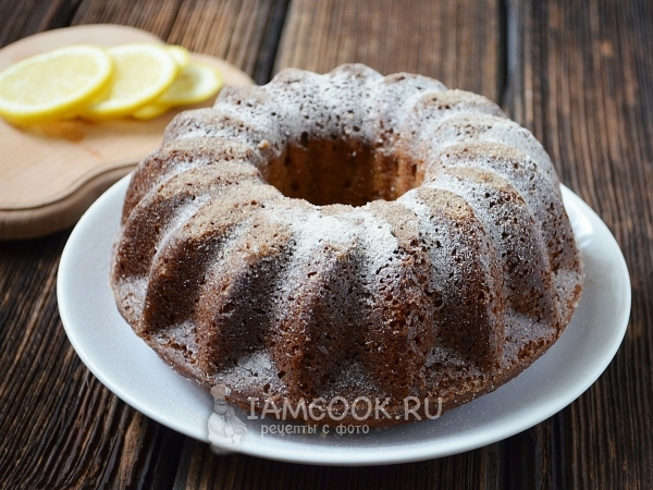 Творожный кекс с лимоном, рецепт с фото