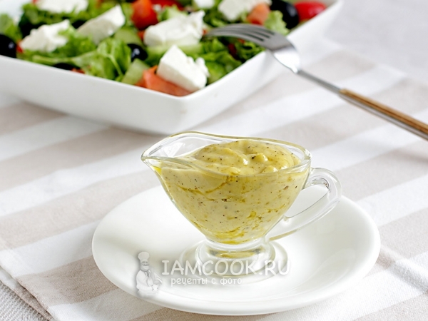 Соус для греческого салата, рецепт с фото