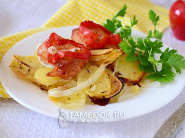 Пангасиус в духовке с картошкой, рецепт с фото