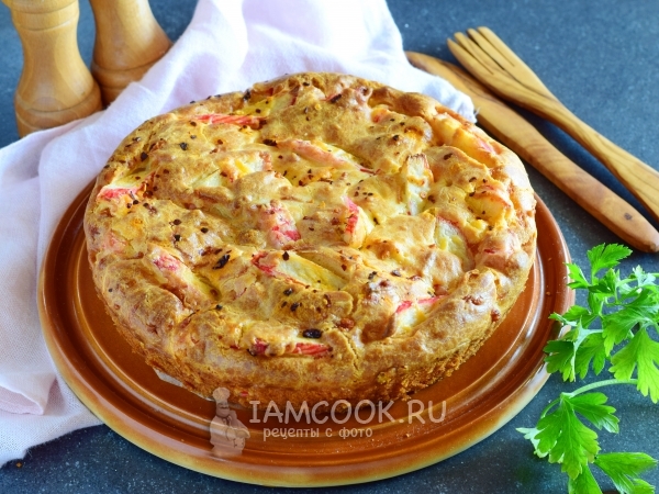 Рецепт заливного пирога с капустой на сметане и майонезе | My CookBook | Дзен