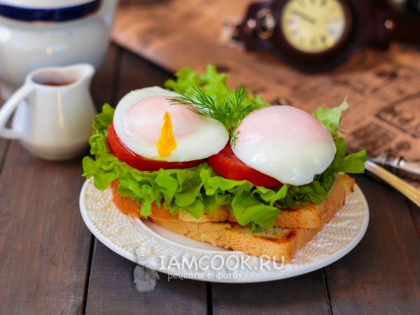 Яйцо-пашот, пошаговый рецепт на 80 ккал, фото, ингредиенты - Альбина