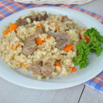 barley porridge with meat