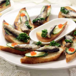 holiday sprats sandwiches